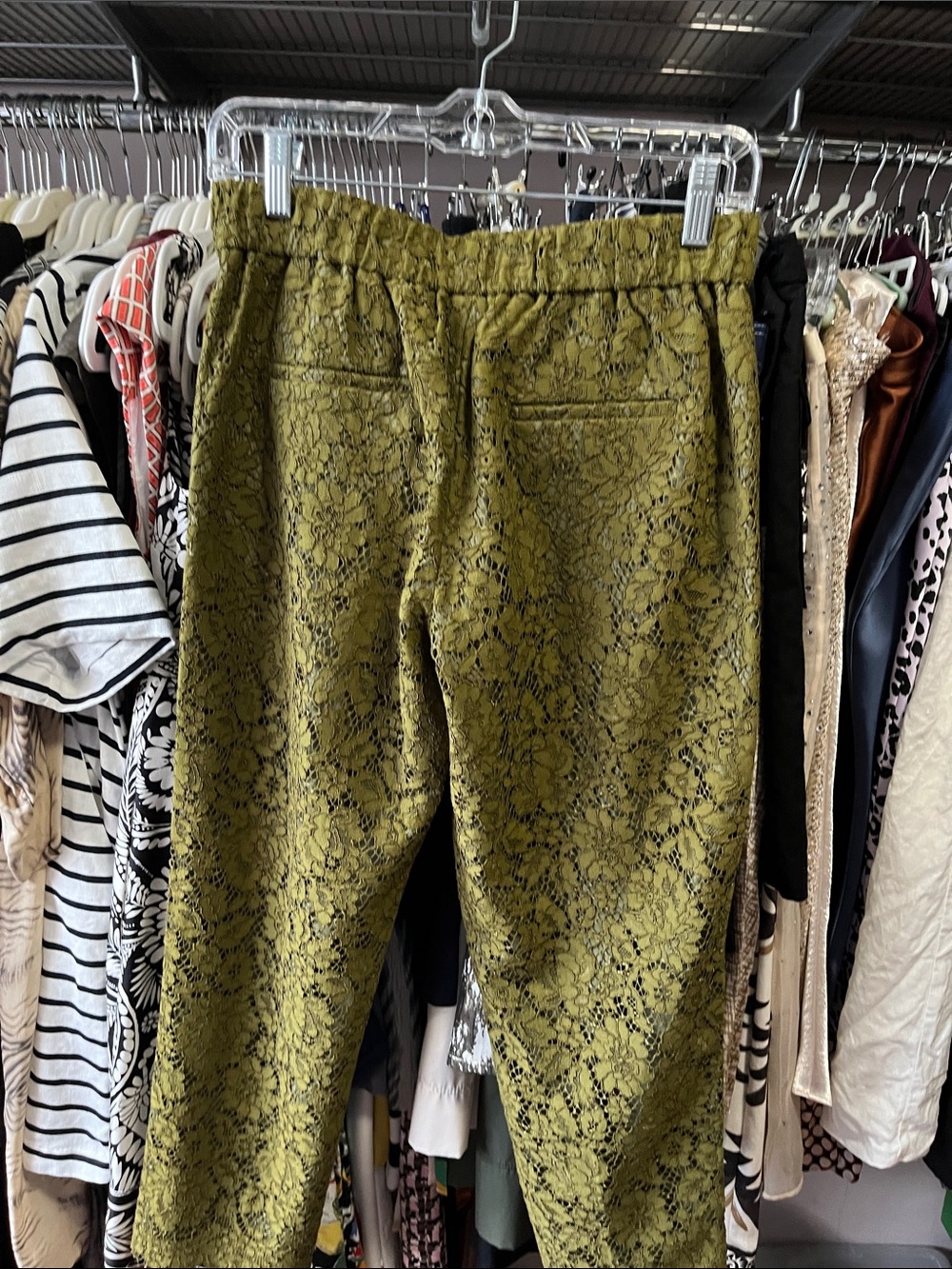 J. CREW EASY PANTS IN LACE SZ 0 - Picture 2 of 5